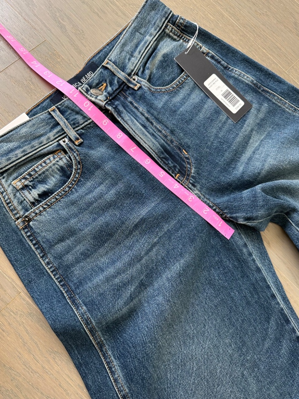 Veronica Beard KASEY Wide Leg Jean City Stroll Dream Denim - with tags - Size 24 - Picture 5 of 6